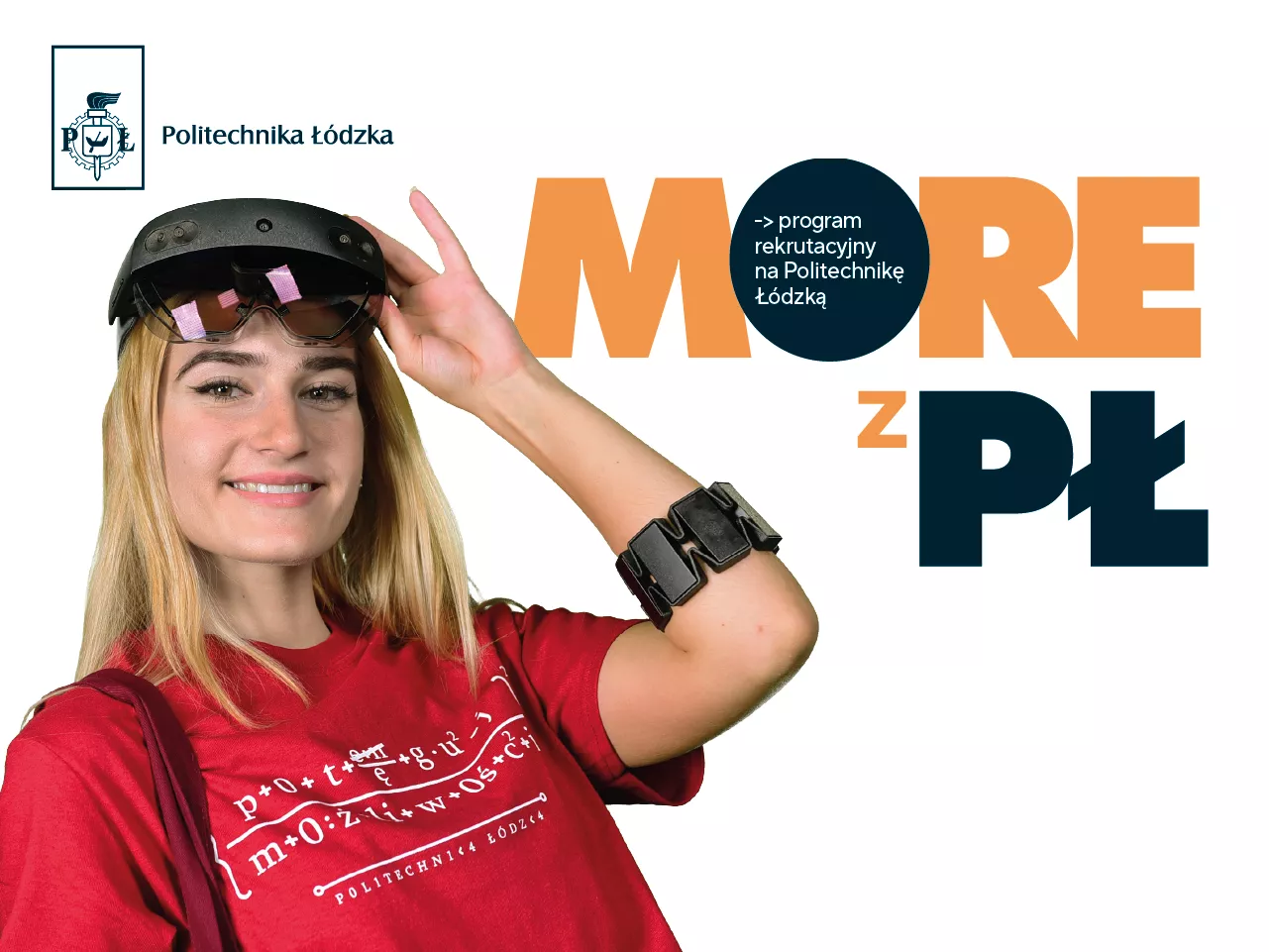 Grafika promująca program MORE z PŁ